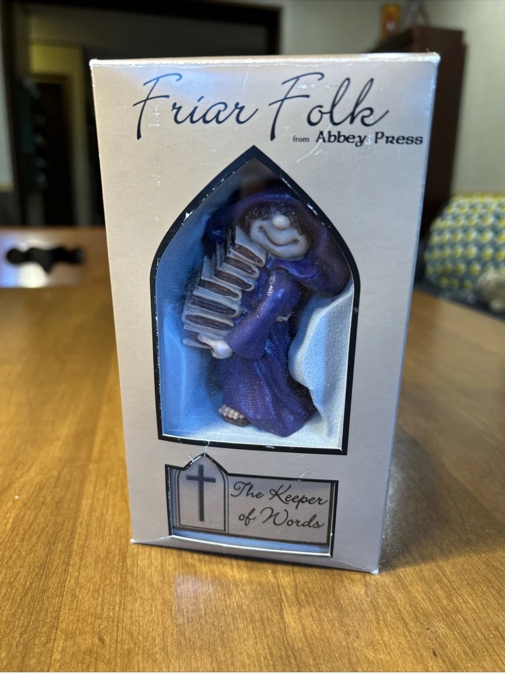 Friar Folk 'The Keeper of Words' Decorative Figurine - Purple